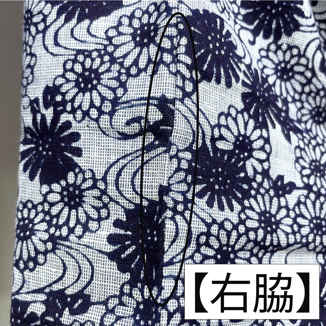 浴衣 木綿 身丈154cm 裄丈62cm Bランク 単衣 グレー系 水銀色(すいぎんいろ) 菊 流水 1118005914222