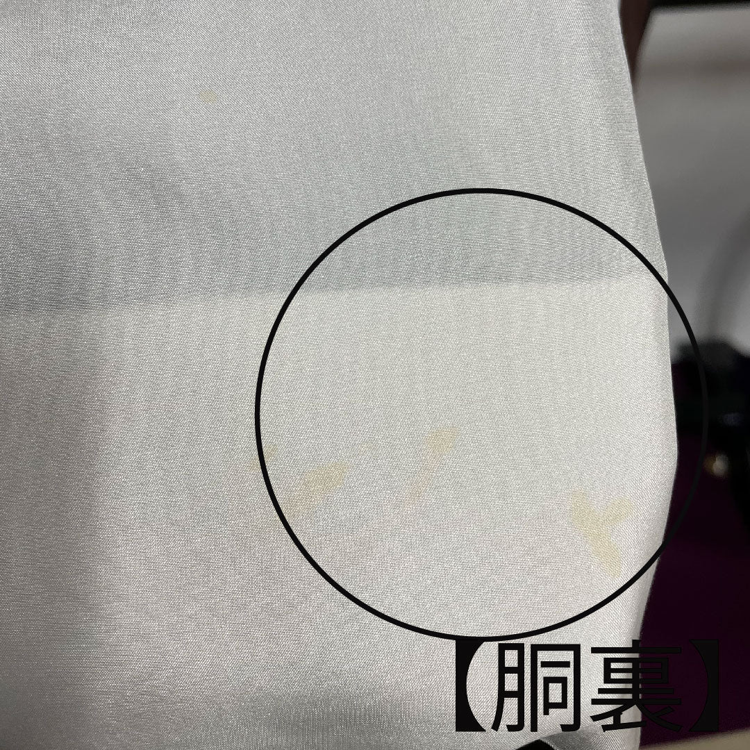 紬 身丈150cm 裄丈65cm 縞 十日町紬 正絹 Aランク 袷 グラデ 1116001833199