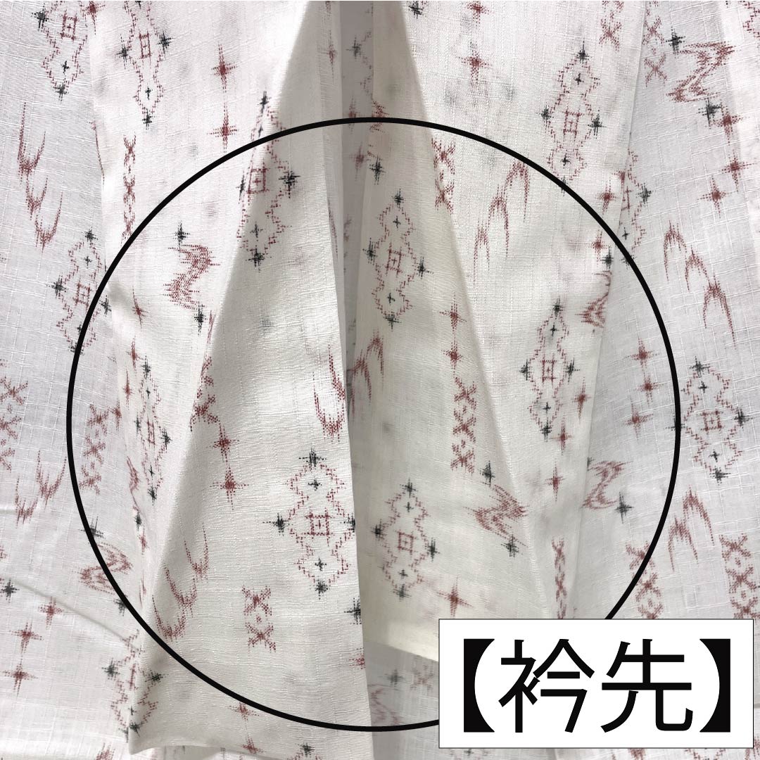 Yukata 65% Polyester, 35% Cotton Length 148cm Sleeve length 62.5cm A rank Single layer White Kasuri style 1118005433111