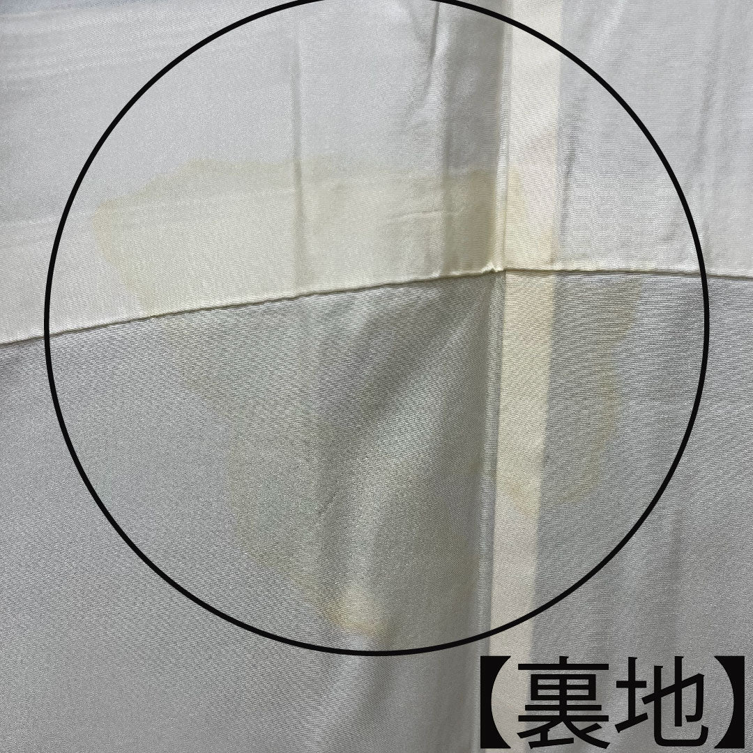 訪問着 正絹 袷 身丈159.5cm 裄丈68.5cm 深滅紫色 洛楽人工房 桜 Aランク 紫系 1112003793320