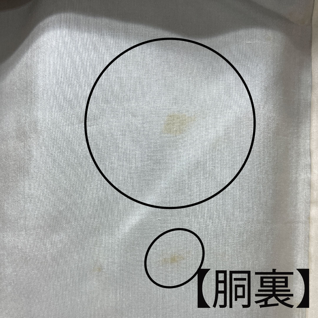 村山大島 身丈154cm 裄丈63cm 幾何学模様 正絹 Aランク 袷 紺系 1116002133218