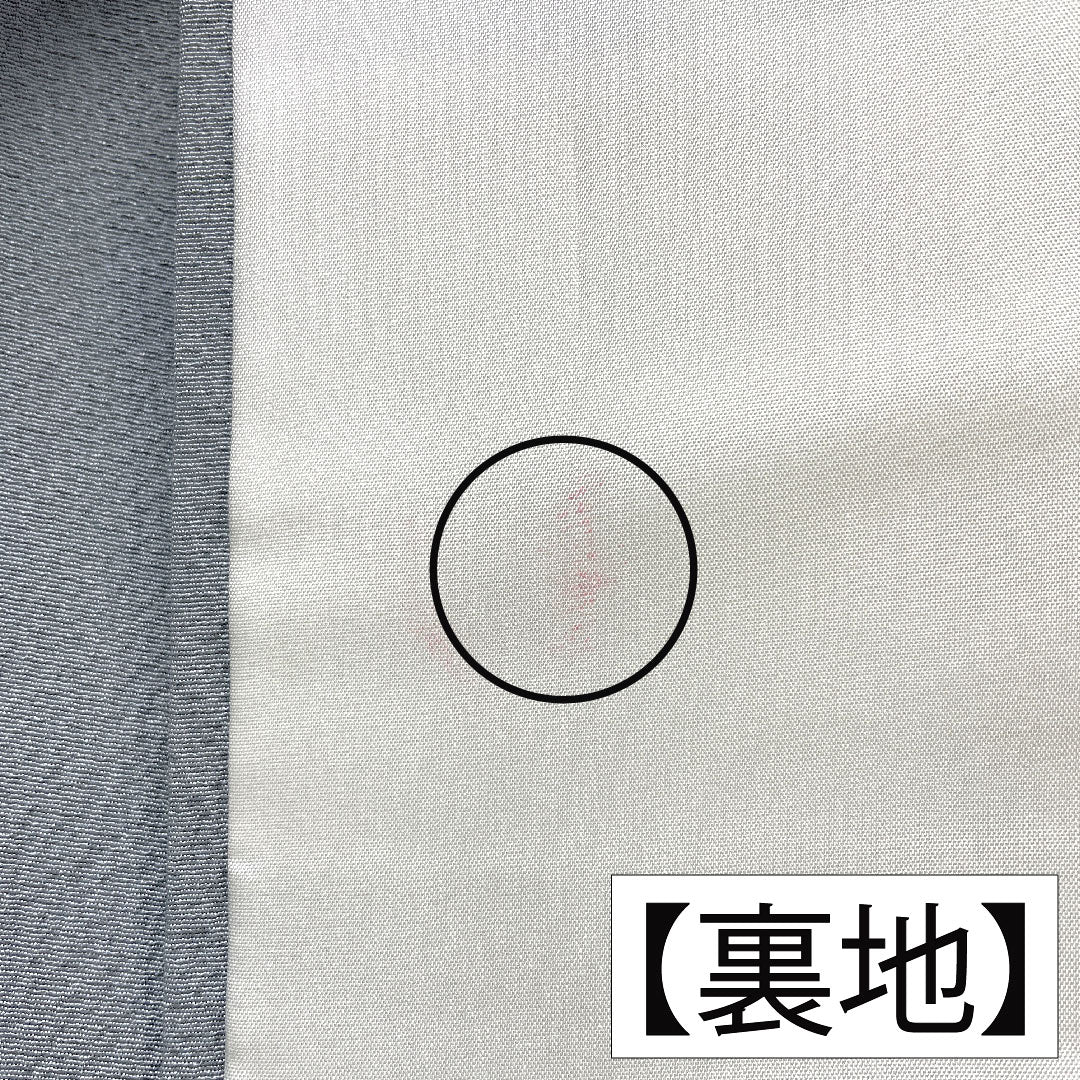 色無地 正絹 身丈153.5cm 裄丈62cm 空色鼠色(そらいろねずいろ) 素無地 作家物 袷 Aランク グレー系 1114001733222