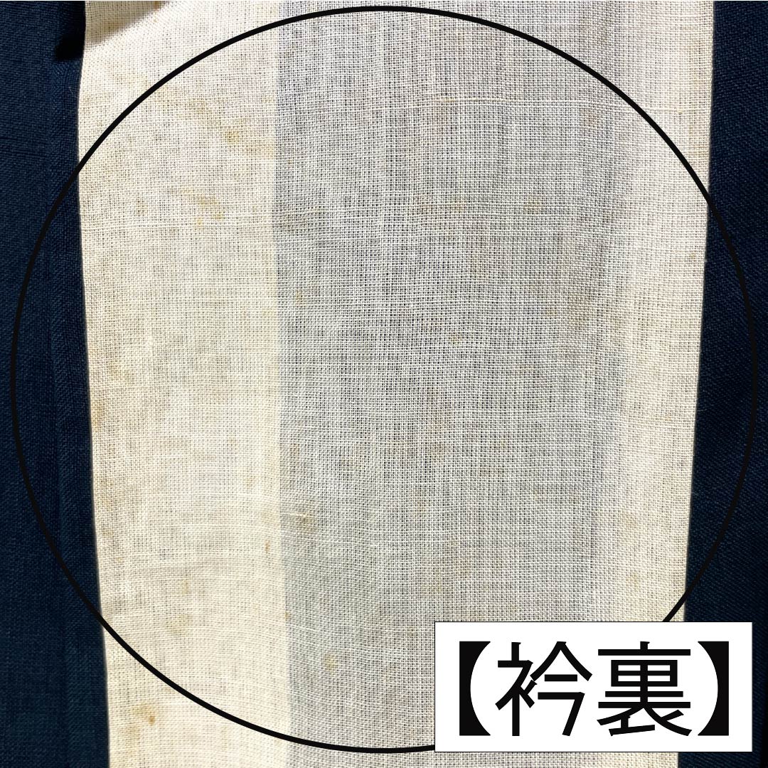 夏物 正絹 色無地 Bランク 身丈161cm 裄丈65.5cm 紬地 紋紗 紗 黒系 1132003824410