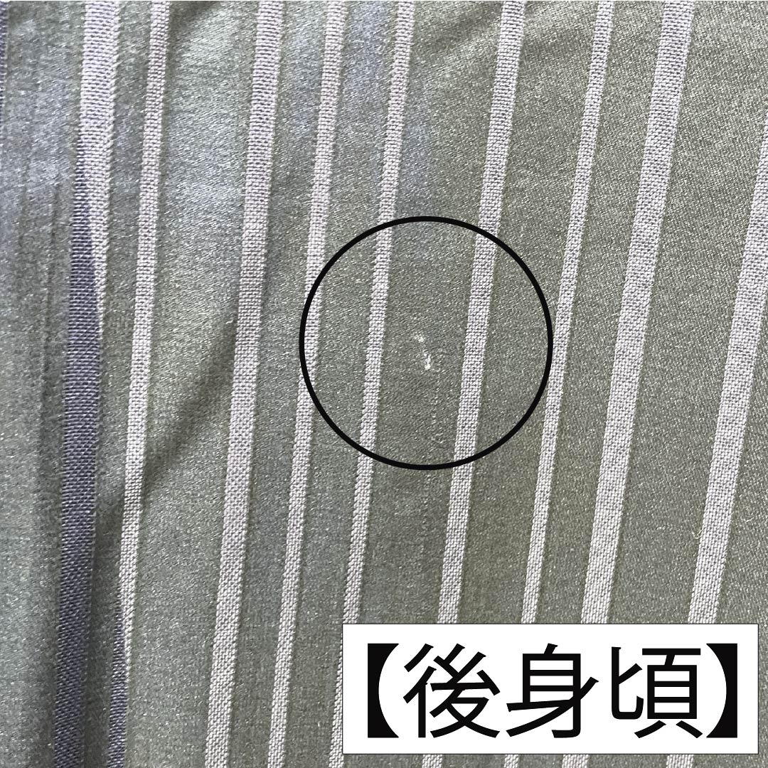 夏物 正絹 色無地 身丈161cm 裄丈63cm 竪絽 ボカシ染 うそつき襦袢 絽 Aランク 黒系 1132002723410