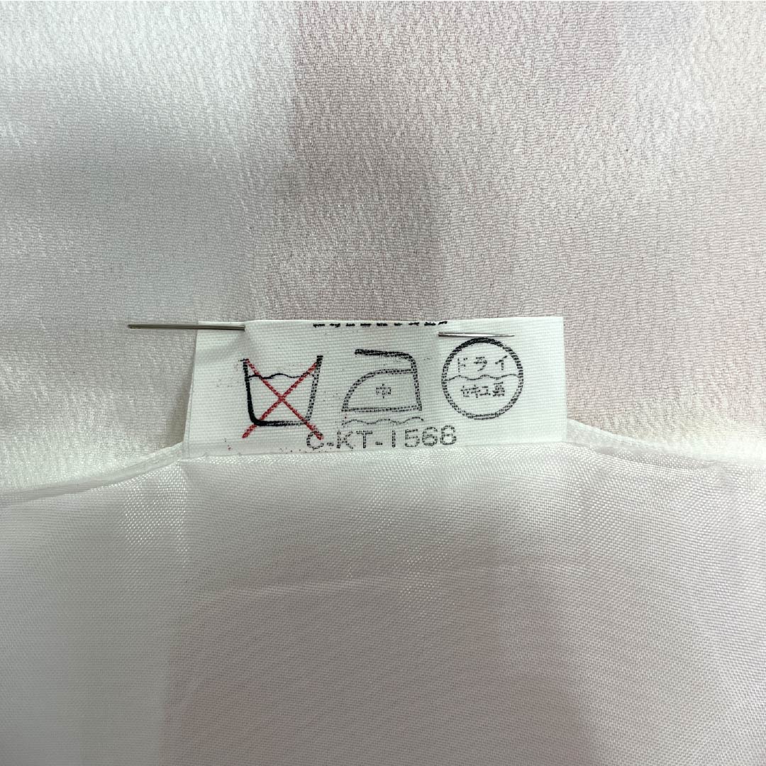 小紋 ポリエステル 身丈160.5cm 裄丈65cm 袷 似桃色(にせももいろ) 洗える着物 皐月 しつけ糸付き Aランク ピンク系 1115005563413