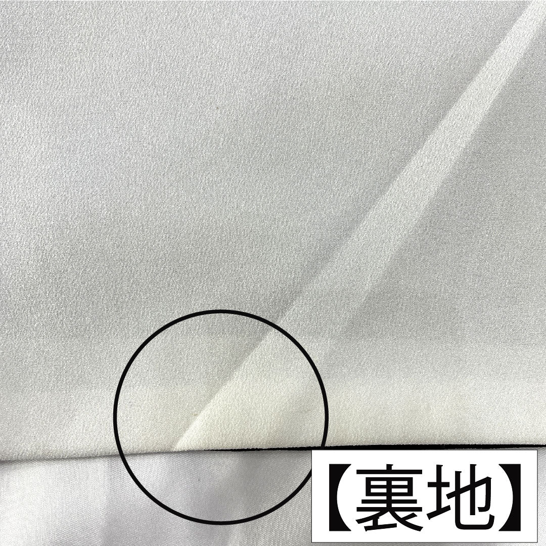 黒留袖 正絹 身丈154cm 裄丈65cm 袷 京友禅 鳳凰 束ね熨斗 五つ紋 片喰 Aランク 黒系 1111001583210