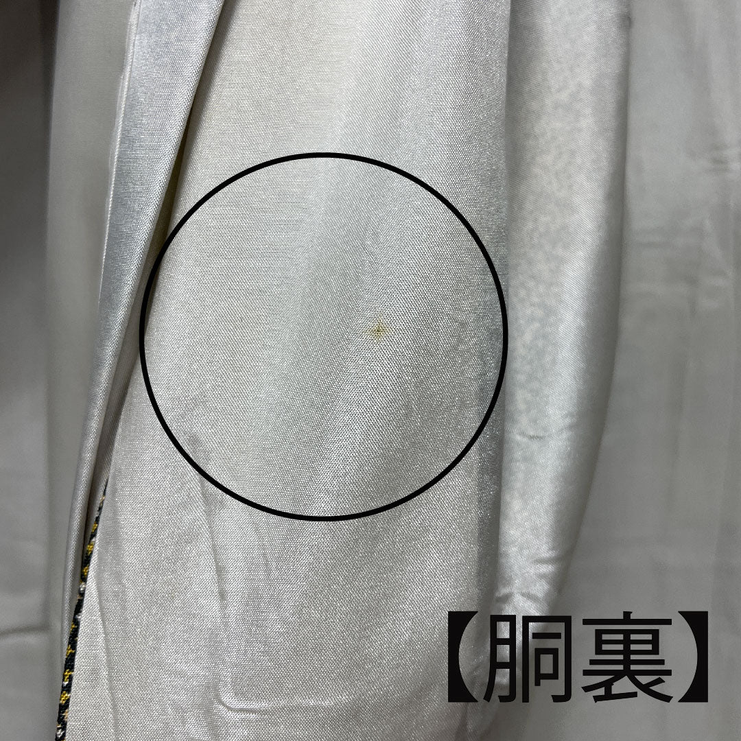 小紋 身丈158.5cm 裄丈64cm 袷 苦色 草花模様 正絹 Aランク 茶系 1115002723314