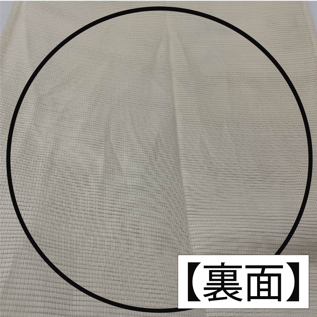 袋帯 正絹 沙羅双樹 夏帯 作家物 蘇州刺繡 帯丈422cm Sランク ポイント柄 セミフォーマル クリーム系 1123014642315