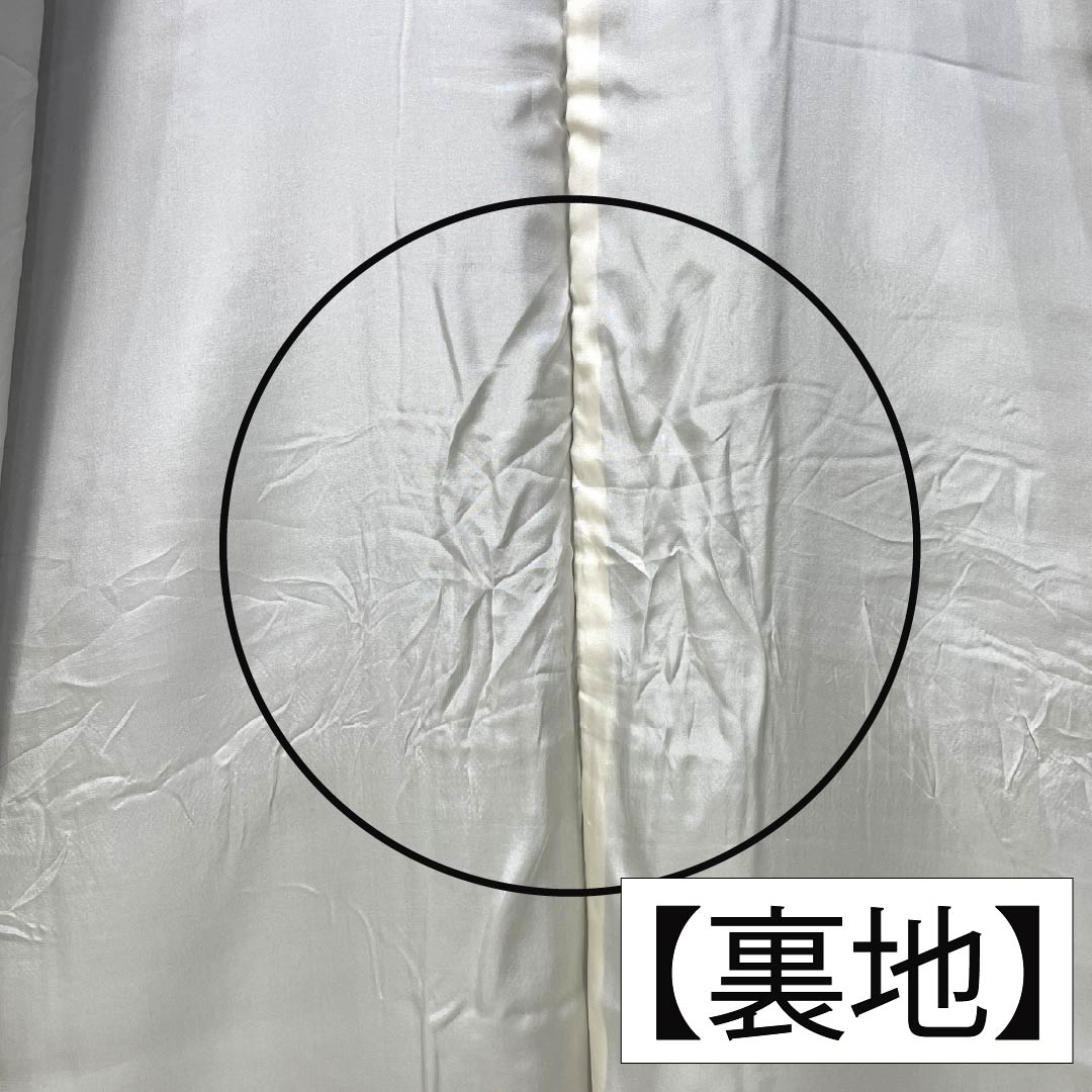 Homongi (formal kimono) made of pure silk, length 159cm, sleeve length 62cm, lined, dark navy blue, stencil-dyed, all-flower pattern, A rank, navy blue, 1115005403318