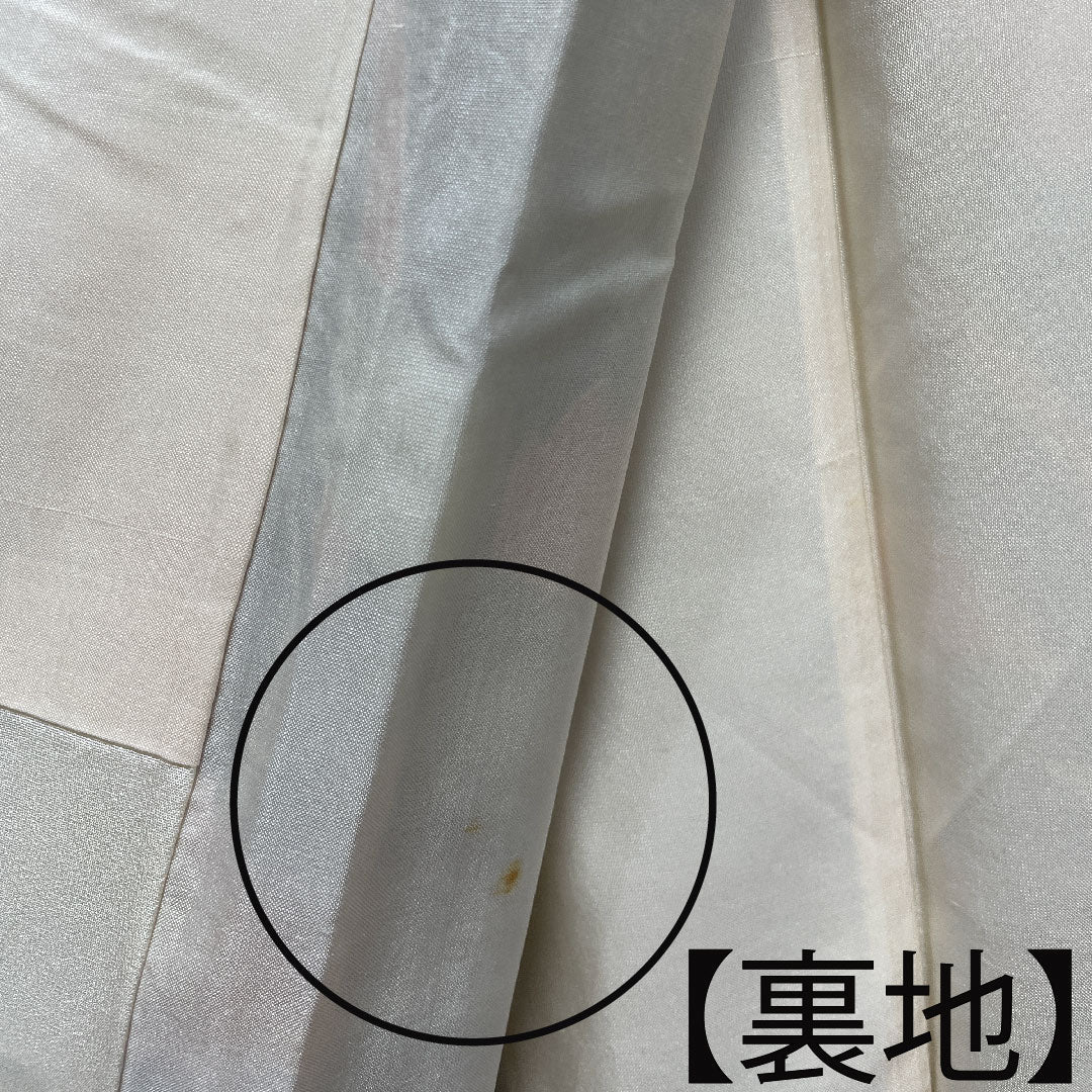 小紋 正絹 身丈155cm 裄丈62.5cm 袷 紺桔梗色 京紅型 草花模様 Bランク 紺系 1115003784318