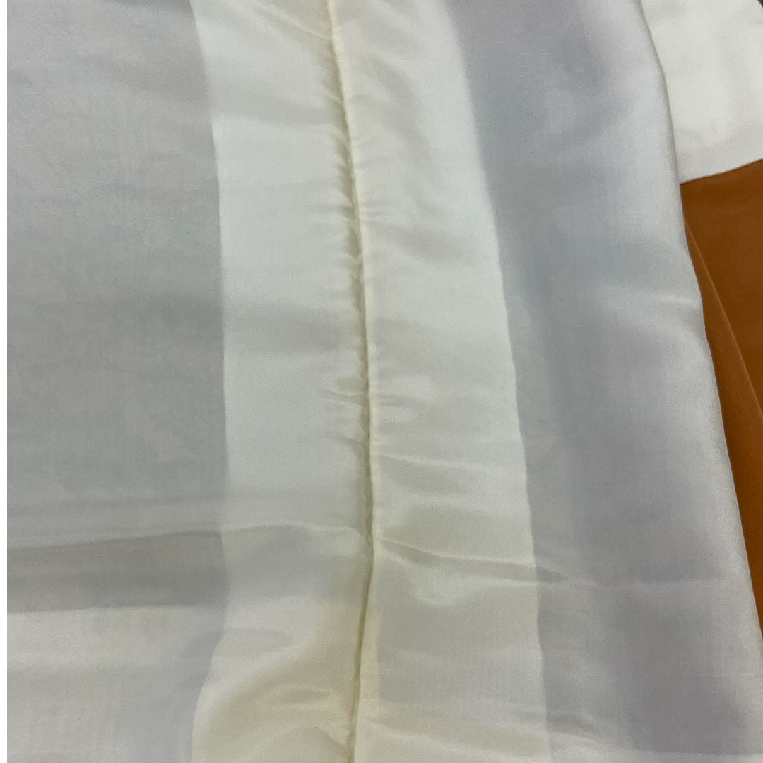 小紋 身丈161cm 裄丈63cm 袷 作家物 鶴に草花 型染 正絹 Aランク 茶系 1115000293314