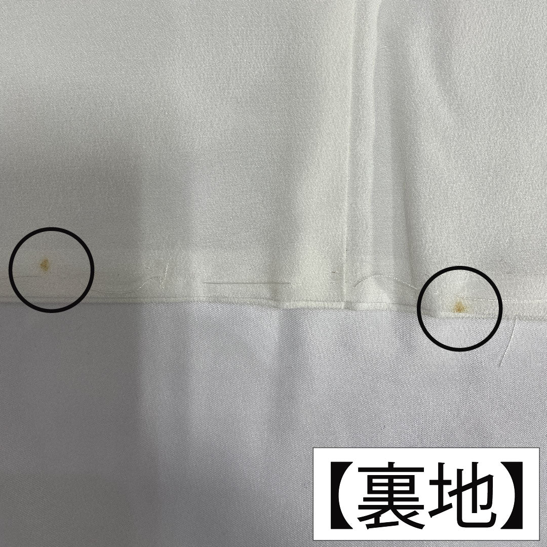 Black formal kimono, pure silk, length 164.5cm, sleeve length 63cm, lined, Kyoto yuzen, wave, fan, plum, five crests, five-three paulownia, A rank, black, 1111001523410