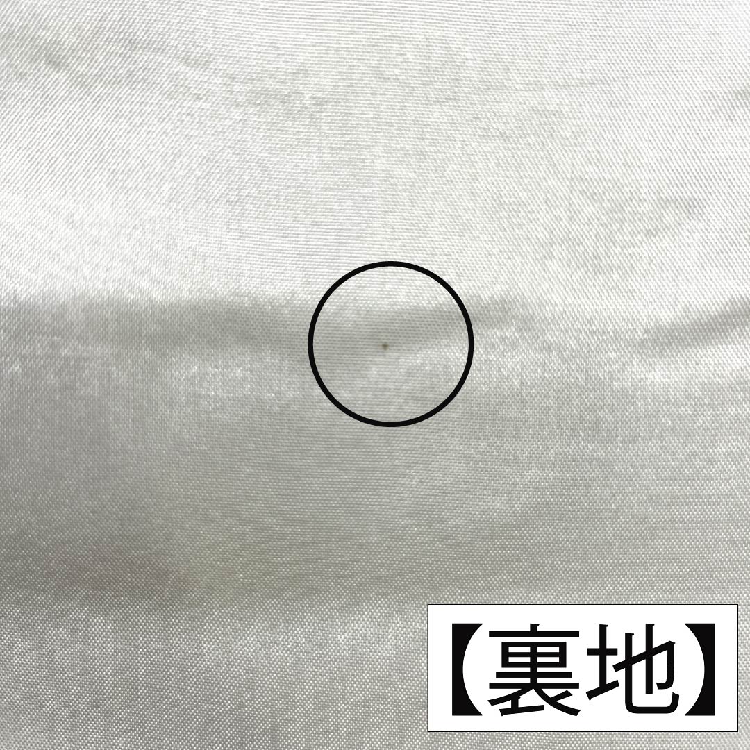 訪問着 正絹 Aランク 袷 身丈155cm 裄丈58.5cm 裏葉色(うらはいろ) 螺鈿煌彩 金彩加工 吉祥文様 丹後ちりめん 八丁水撚り 緑系 1112007423319