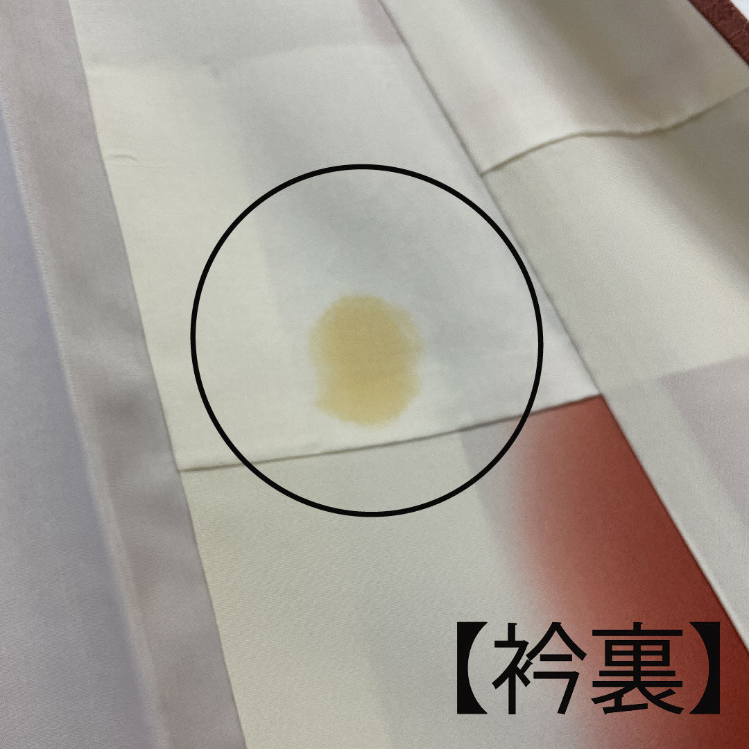 小紋 身丈157cm 裄丈63cm 袷 江戸小紋 松柄 草木染 正絹 Aランク ピンク系 1115000683313