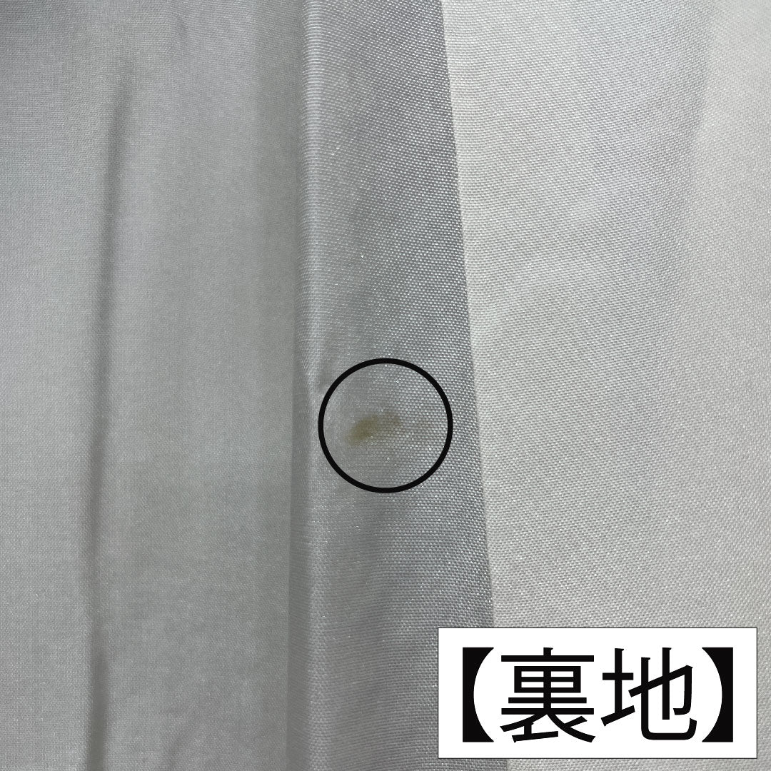 小紋 正絹 身丈155.5cm 裄丈64.5cm 袷 青白磁色(せいはくじいろ) 総絞り 疋田絞り Aランク 水色系 1115004673324