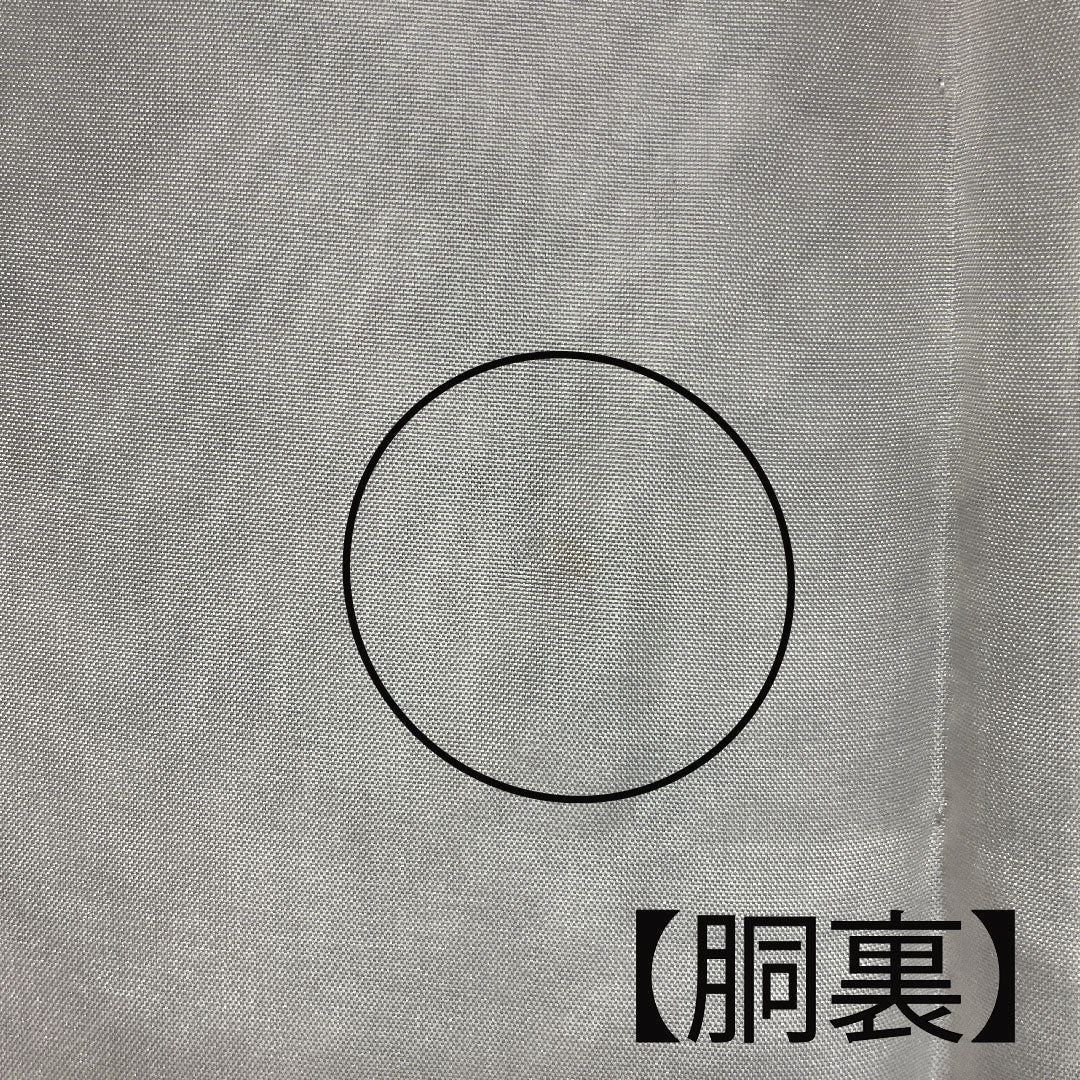 小紋 身丈158cm 裄丈62cm 袷 総絞り 葉模様 正絹 Aランク 紫系 1115001883320