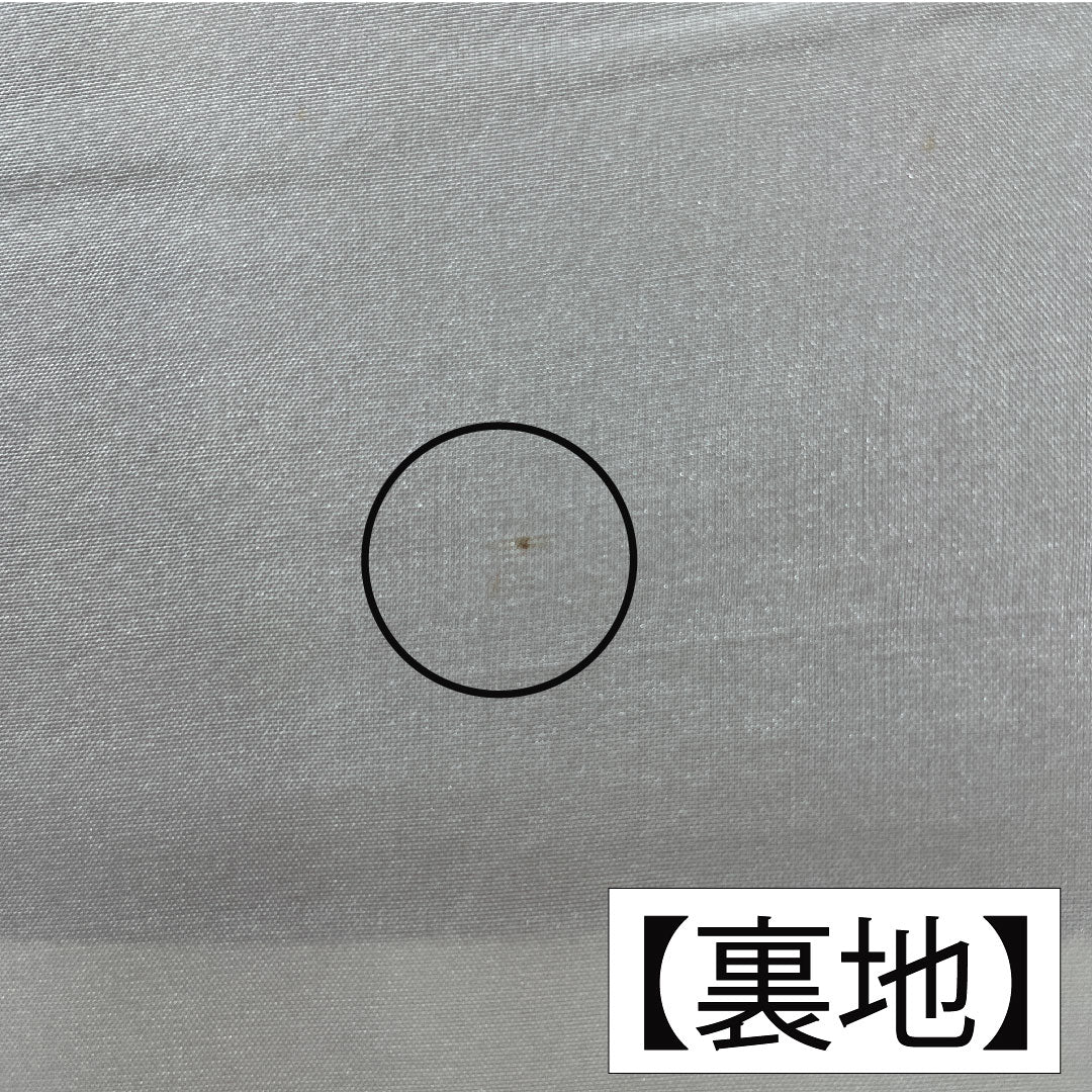 訪問着 正絹 袷 身丈165.5cm 裄丈65cm 弁柄色(べんがらいろ) 京友禅 茶屋辻風景模様 ちりめん地 Aランク 朱系 1112005923516