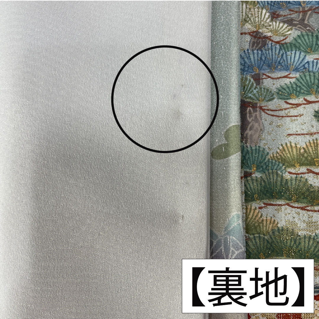 Black formal kimono, pure silk, length 165cm, sleeve length 66cm, lined, Kyoto yuzen, period figure and landscape pattern, artist's work, five crests, five-three paulownia, A rank, black, 1111001633510