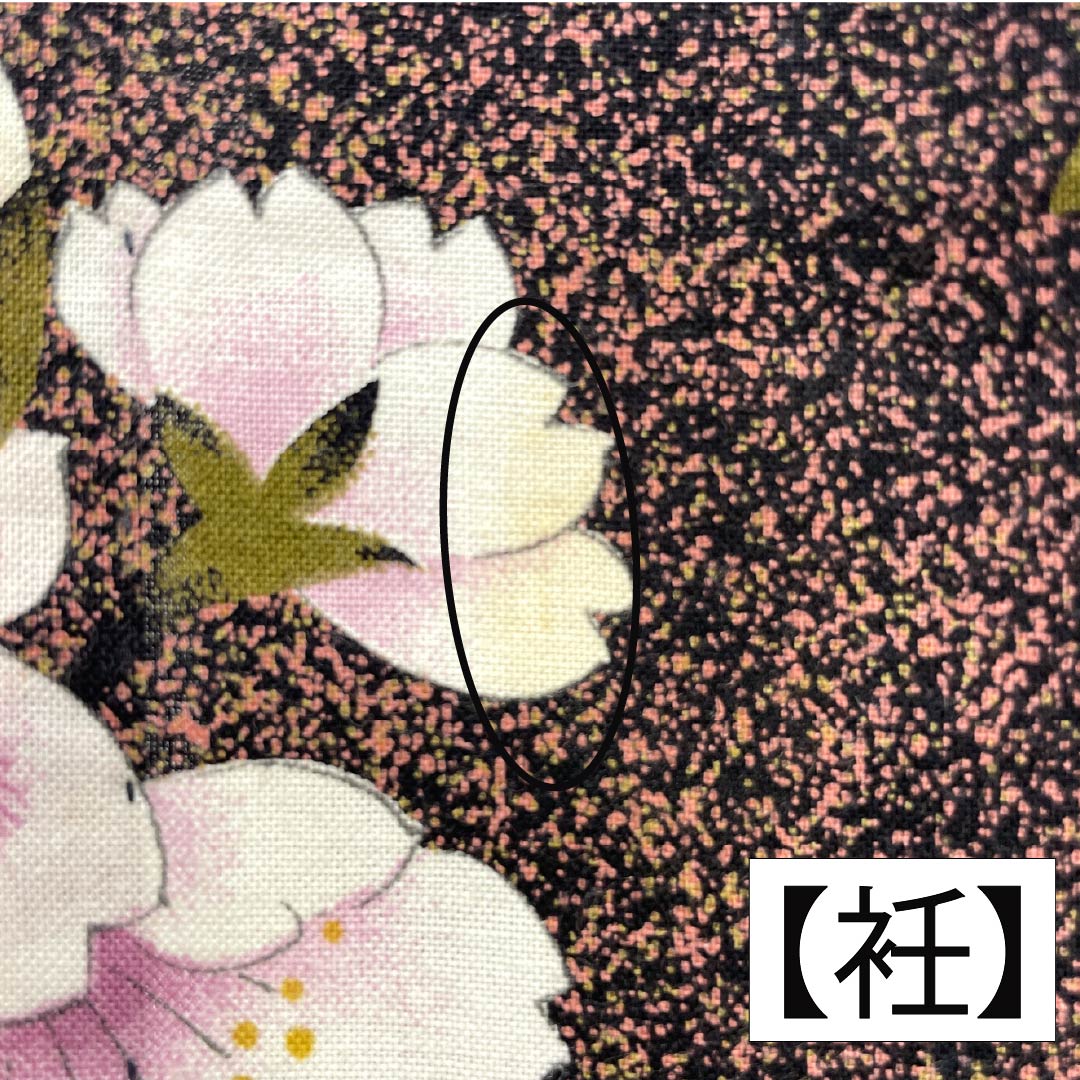 浴衣 木綿 身丈162cm 裄丈68cm Bランク 単衣 グラデーション系 萌葱色(もえぎいろ) 長春色(ちょうしゅんいろ) 桜 1118005984499