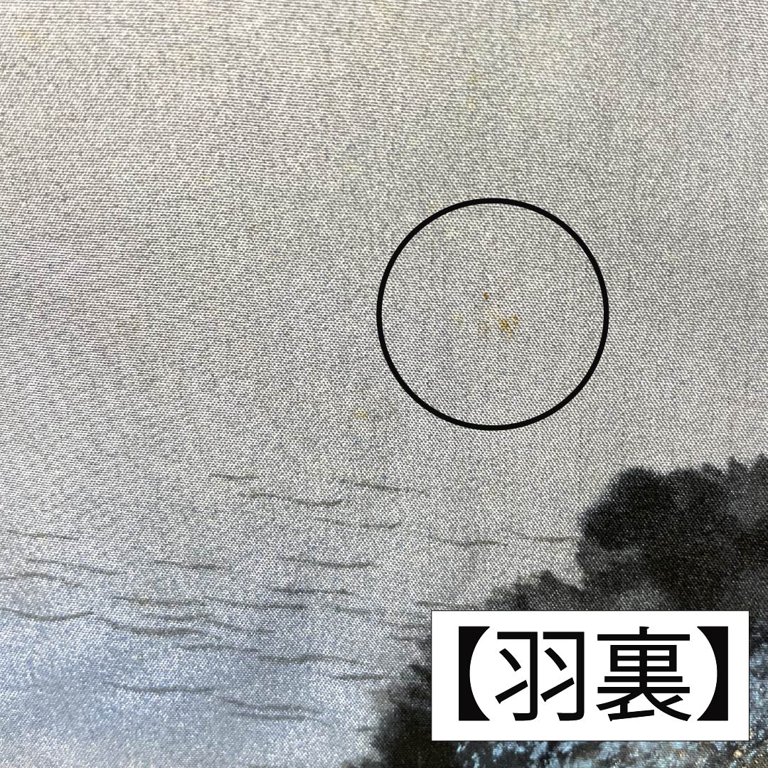 男物 正絹 Sランク 身丈127cm 裄丈64cm 相済茶色(あいすみちゃいろ) 紬地 アンサンブル 羽織紐付き 袷 紺系 1119001322218