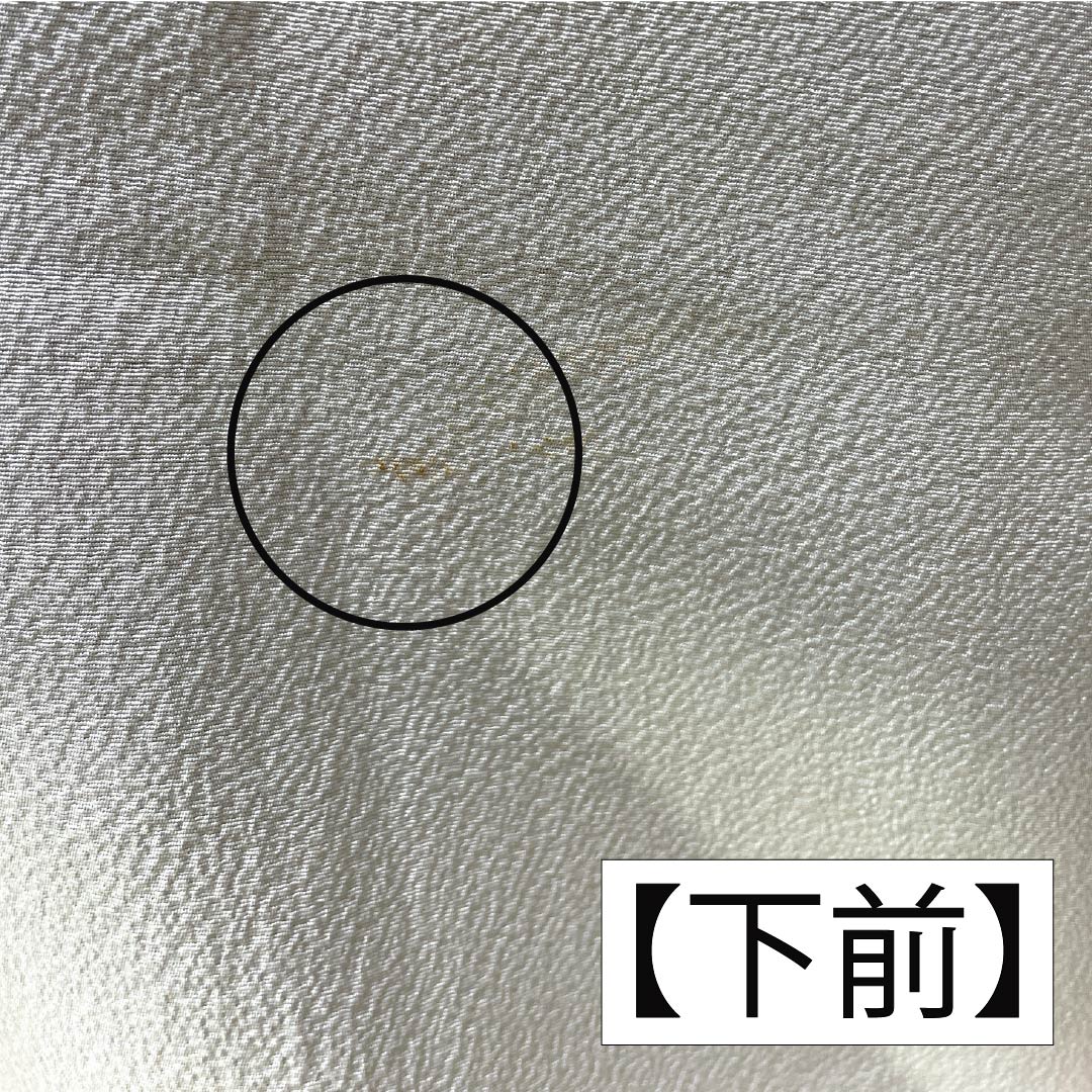 訪問着 正絹 Aランク 袷 身丈163cm 裄丈65.5cm 龍泉青瓷釉色(ロンチュエンチンツーユースーいろ) 京友禅 一つ紋 丸に梅鉢 縫い紋 辻ヶ花 緑系 1112006413419