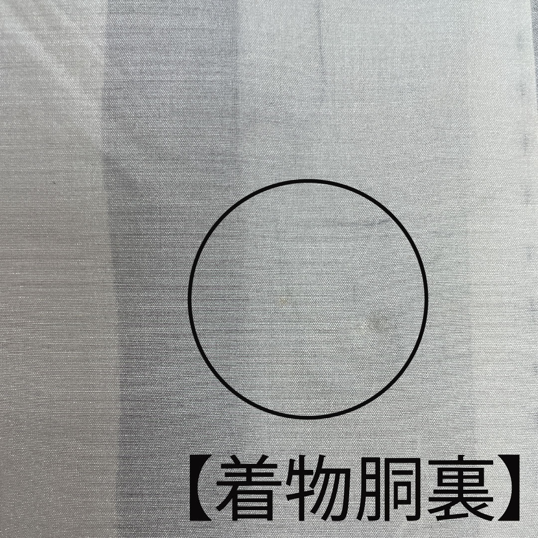 村山大島 身丈156cm 裄丈65cm アンサンブル 流水 花模様 正絹 Aランク 袷 黒系 1116001903310