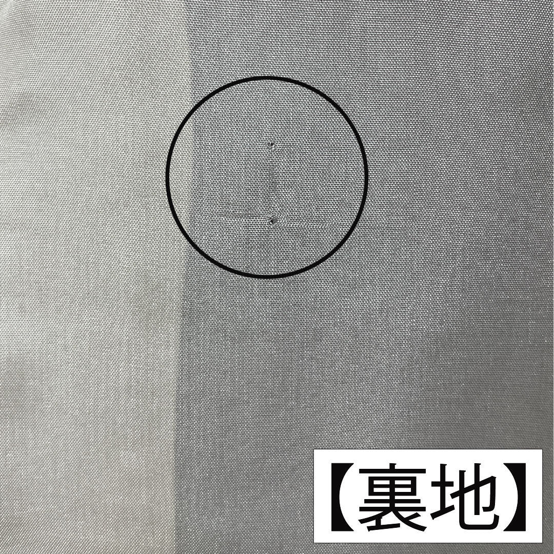 色無地 正絹 身丈155.5cm 裄丈63.5cm 鳩羽鼠色(はどばねずいろ) 一つ紋 違い鷹の羽 袷 Aランク 紫系 1114001753320