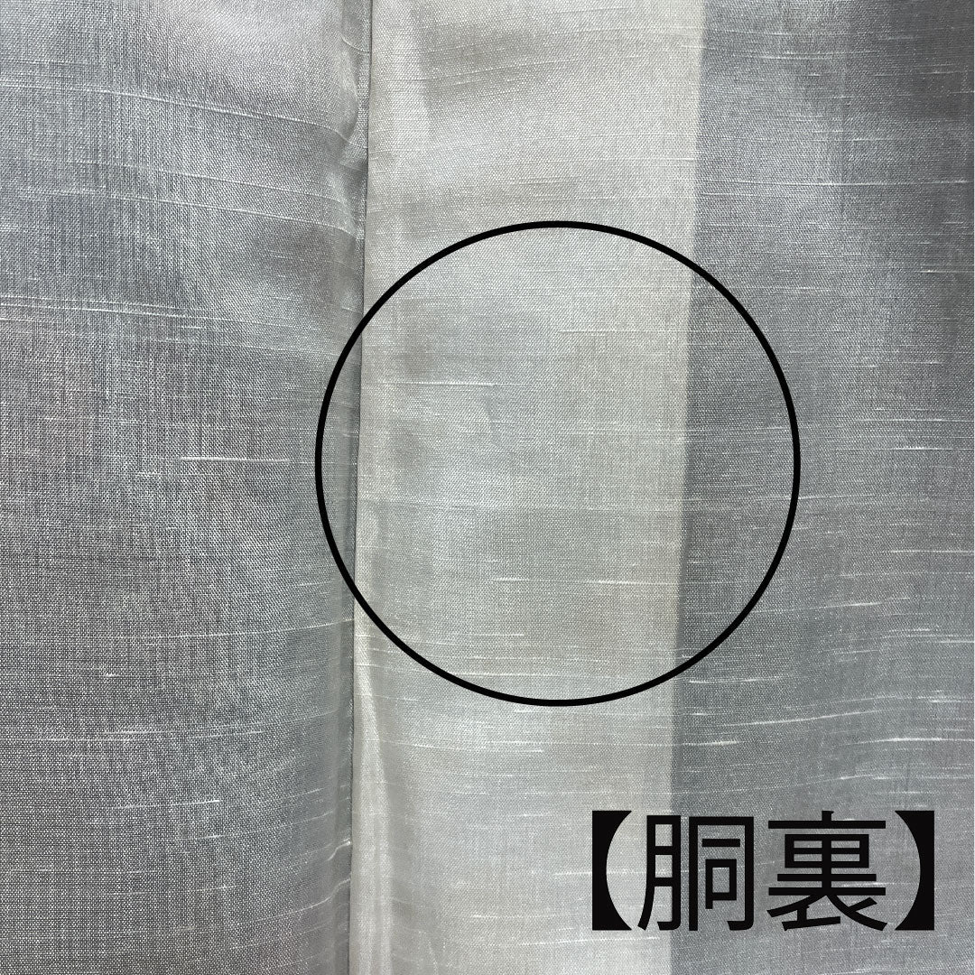 村山大島 身丈158cm 裄丈63.5cm 抽象模様 正絹 Aランク 袷 黒系 1116001983310