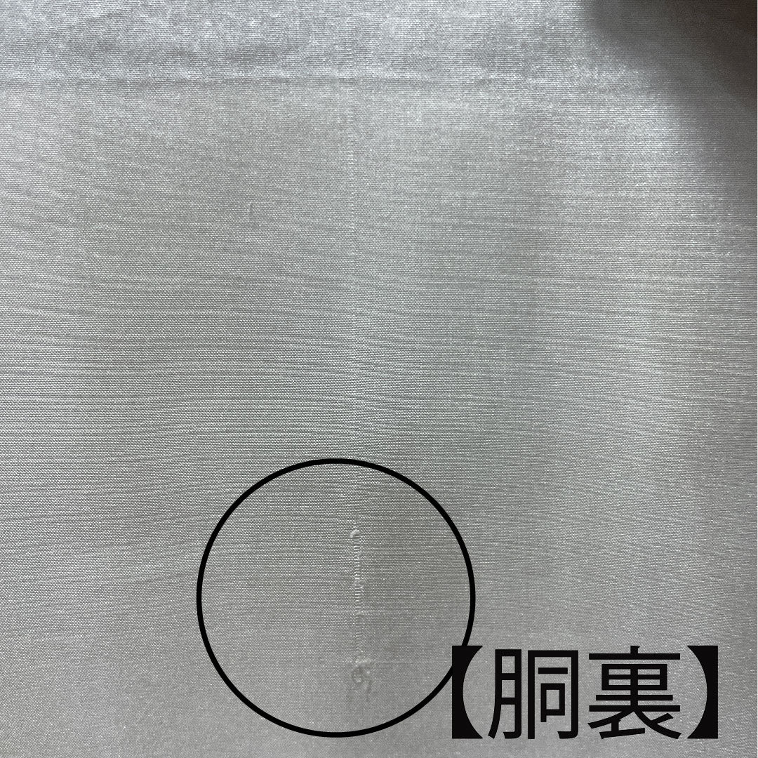 小紋 身丈158.5cm 裄丈64cm 袷 苦色 草花模様 正絹 Aランク 茶系 1115002723314