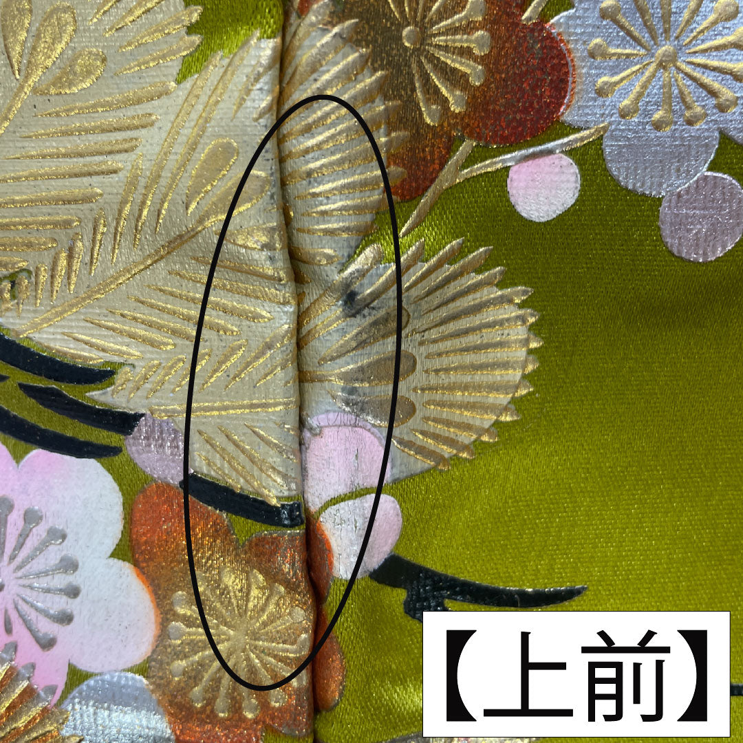 色打掛 正絹 Aランク 身丈185cm 裄丈66.5cm 金彩加工 松竹梅 菊 袷 赤系 1110000933912