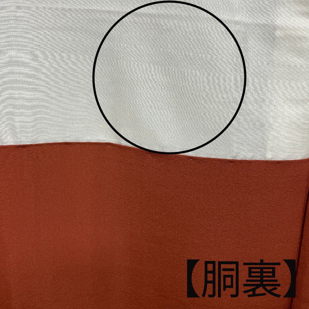 大島紬 身丈159.5cm 裄丈60.5cm 黒鳶色 横縞 縞大島 正絹 Bランク 袷 茶系 1116001714314