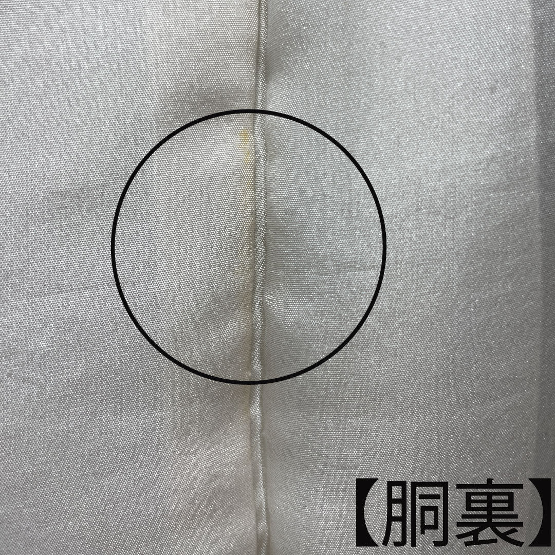 小紋 身丈153.5cm 裄丈62cm 袷 利休色 江戸小紋 作家物 鮫 正絹 Aランク 緑系 1115003443219