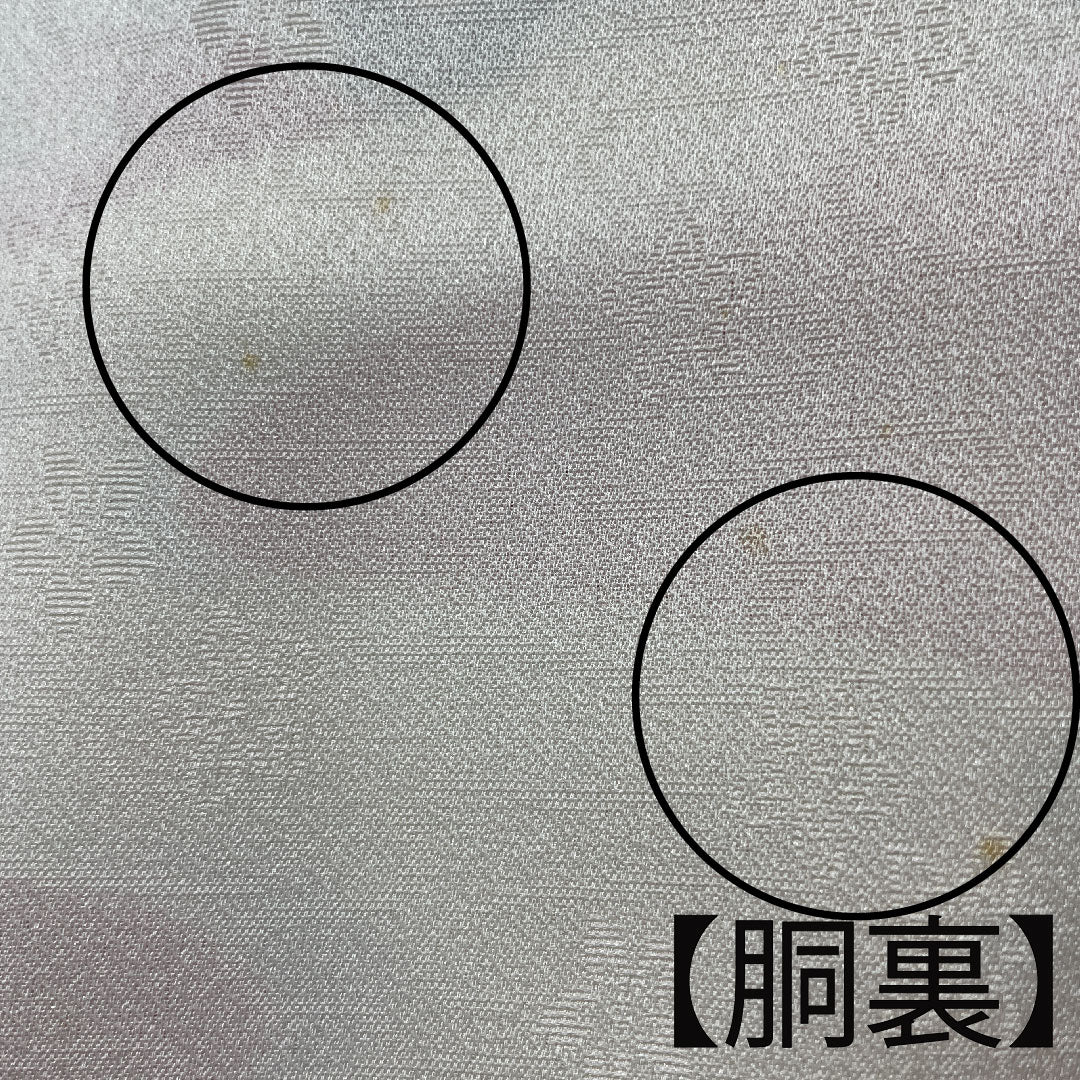 振袖 身丈166cm 裄丈63cm 袷 中紅色 鉾 草花模様 正絹 Aランク 朱系 1113001463516