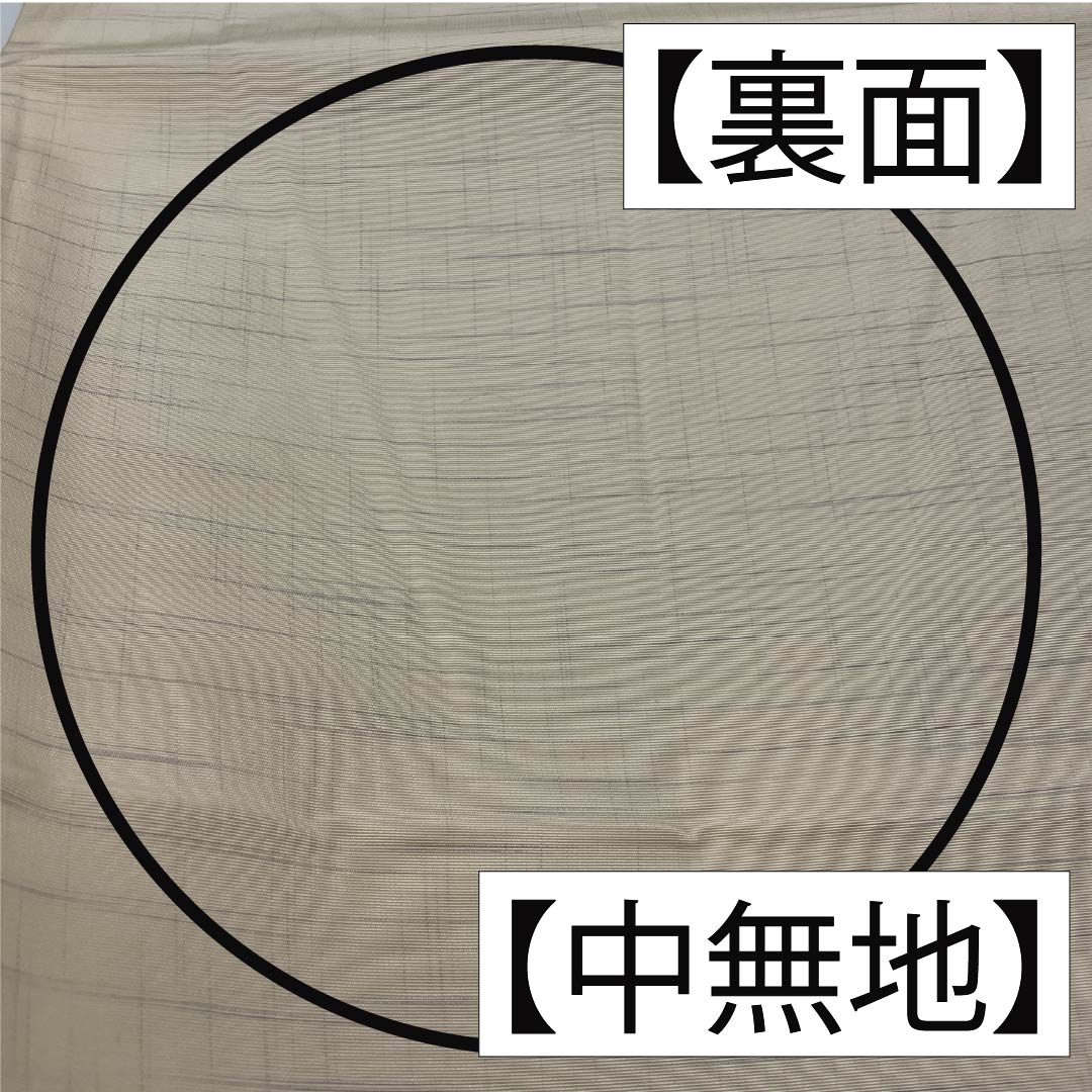 袋帯 正絹 生成り色(きなりいろ) 魚 花 帯丈442cm Sランク 六通 カジュアル クリーム系 1123012522315