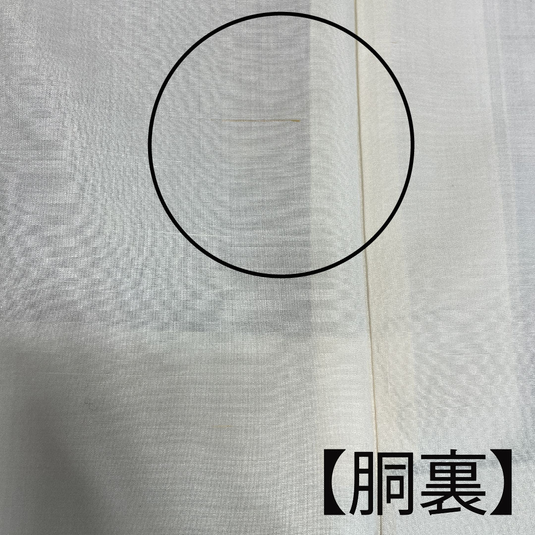 紬 身丈164cm 裄丈61.5cm 鴇鼠色 一斤染色 麻の葉模様 正絹 Aランク 袷 グラデ 1116001773499