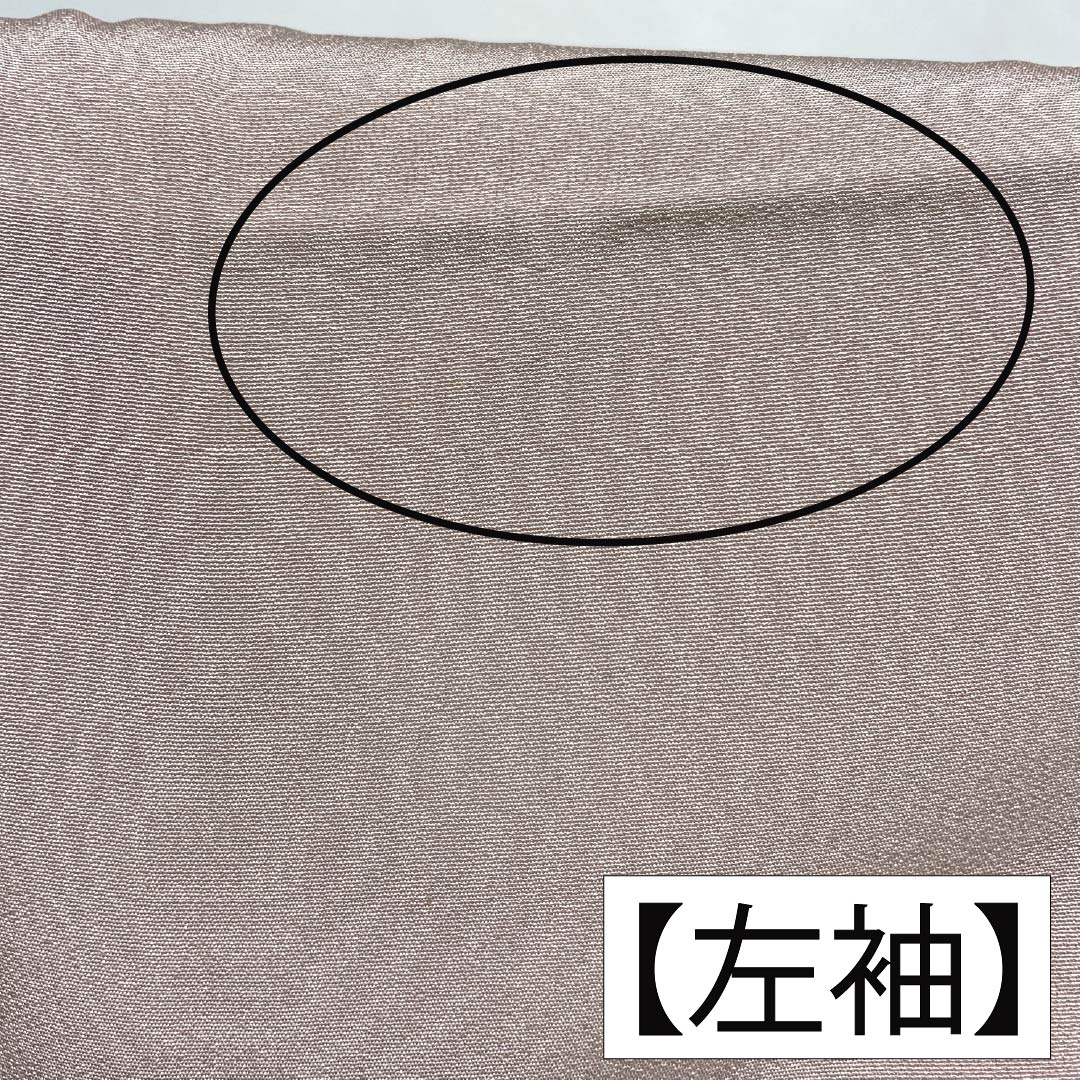 色留袖 正絹 Aランク 身丈157.5cm 裄丈62cm 袷 桜色(さくらいろ) 一つ紋 下り藤 京友禅 風景模様 作家物 しつけ糸付き 一つ紋 ピンク系 1111002003313