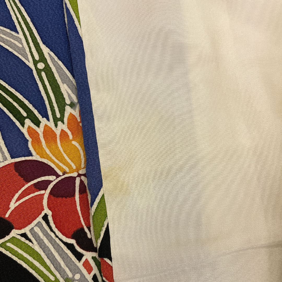 振袖 身丈160cm 裄丈68cm 袷 京紅型 松竹梅 正絹 Aランク 黒系 1113000363410