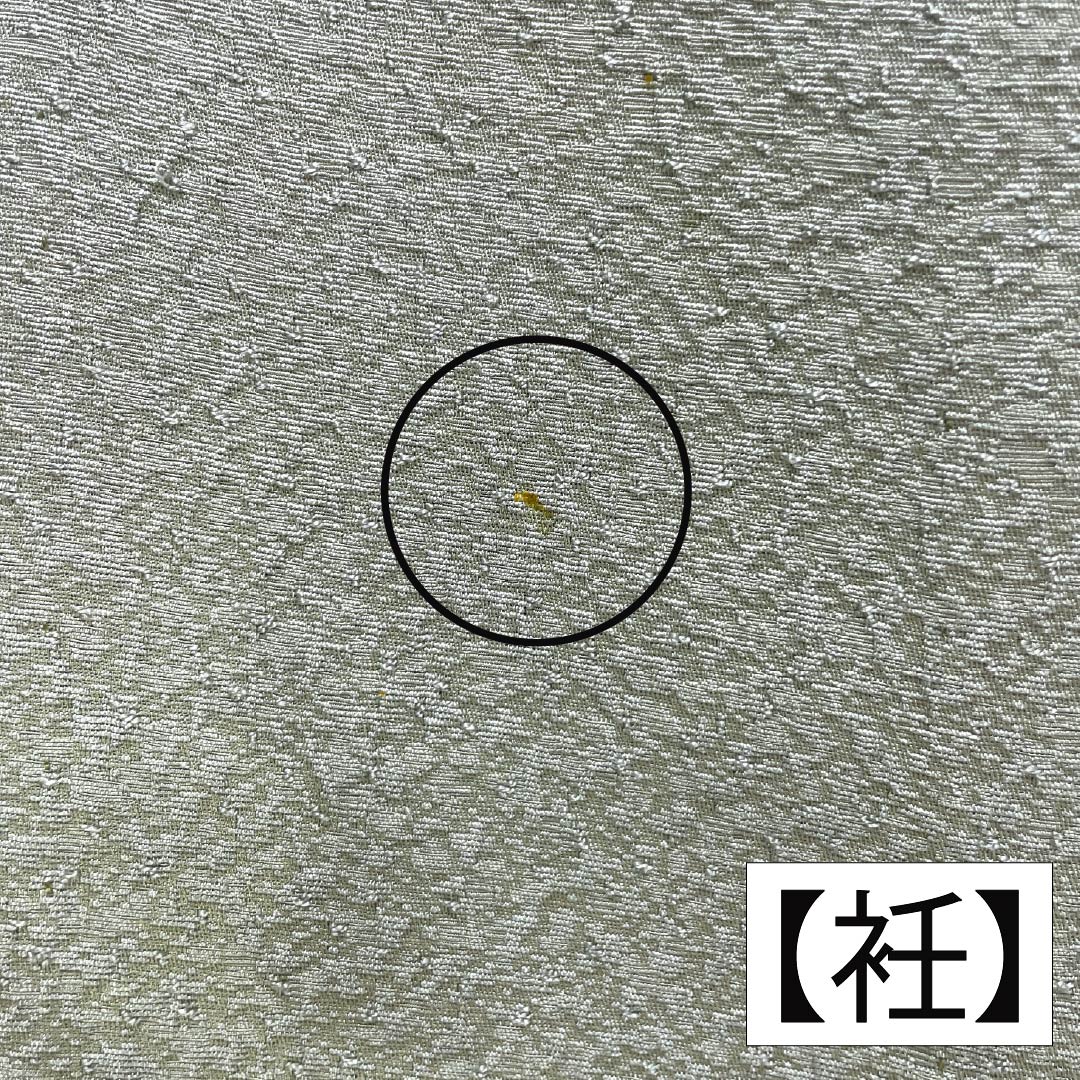 色無地 正絹 Bランク 身丈154cm 裄丈65cm 裏葉色(うらはいろ) 単衣 緑系 1114002374219