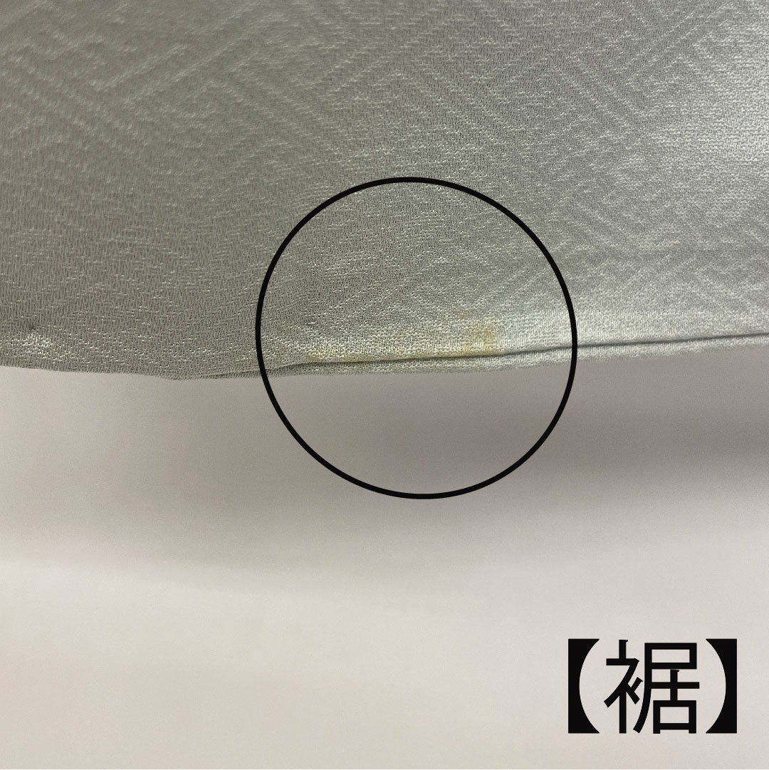 色留袖 身丈157cm 裄丈64cm 袷 東京友禅 正絹 Bランク 三つ紋 クリーム系 1111000284315