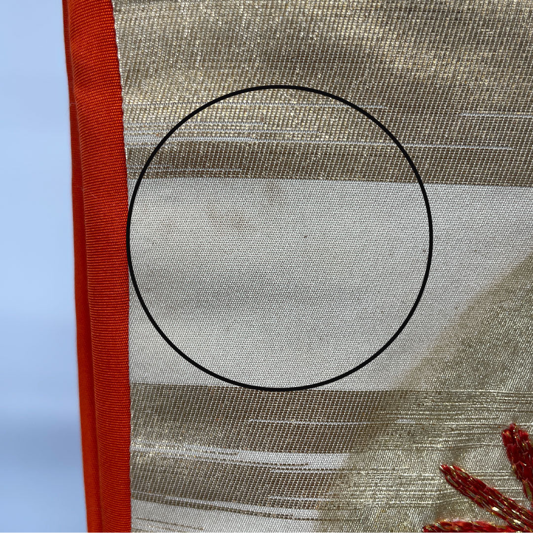 色打掛 身丈184cm 千總 大丸 千歳契松文 金駒刺繡 正絹 Bランク 袷 クリーム系 1110000604915