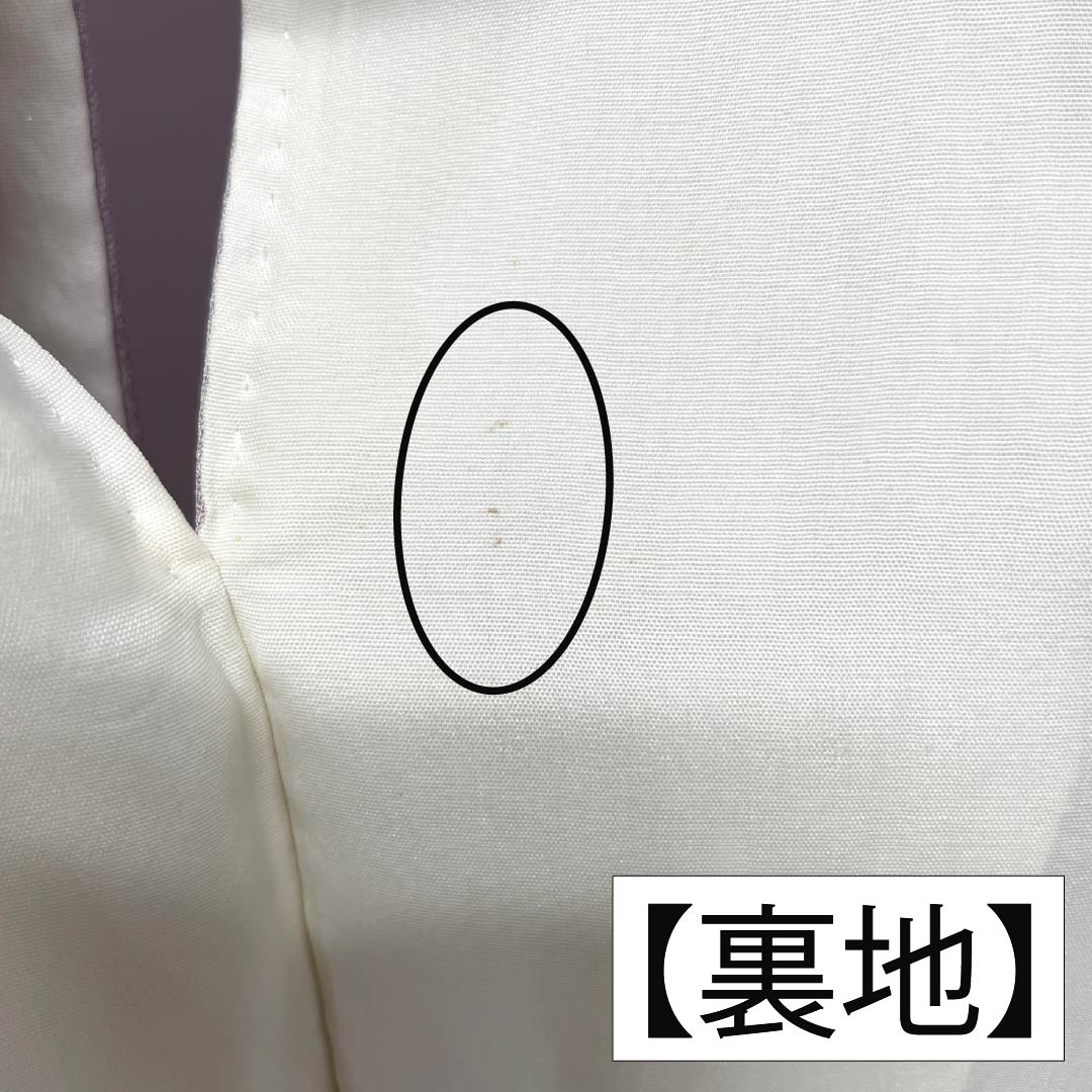 訪問着 正絹 Aランク 袷 身丈153.5cm 裄丈62.5cm 白梅色(しらうめいろ) 花 紫系 1112007573220