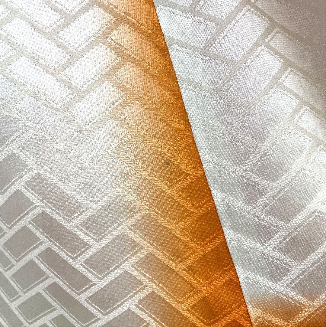 振袖 雪輪に草花 絞り 身丈156cm 裄丈62cm 正絹 Bランク 袷 黄系 1113000272323