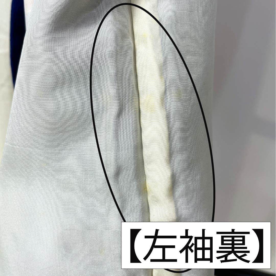 訪問着 正絹 Bランク 袷 身丈158cm 裄丈63.5cm 紺瑠璃色(こんるりいろ) 京紅型 吉祥文様 松竹梅 菖蒲 鳥 青系 1112007284317
