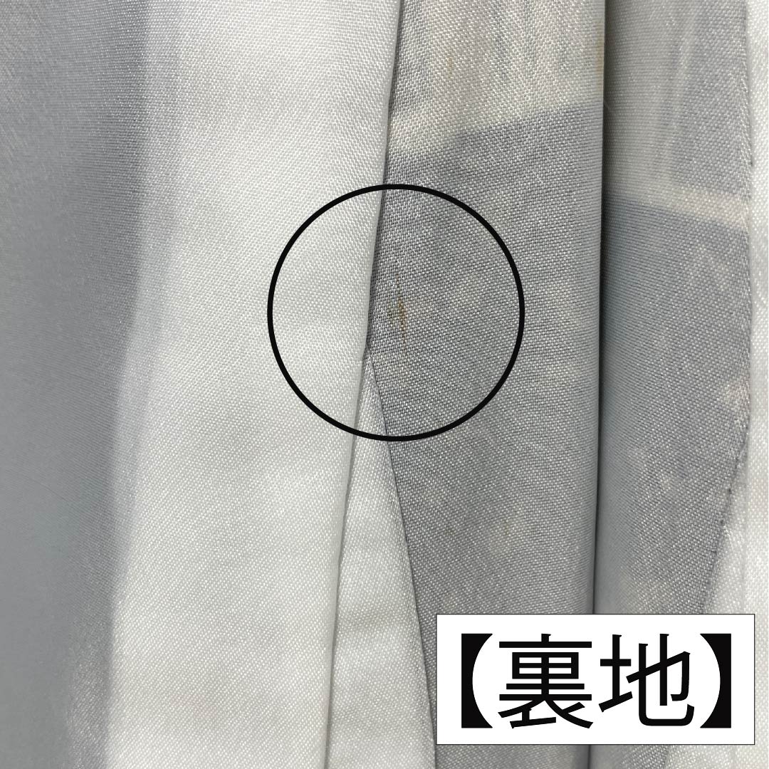 小紋 ポリエステル Bランク 身丈165.5cm 裄丈65.5cm 袷 ドット 市松 洗える着物 黒系 1115006754510