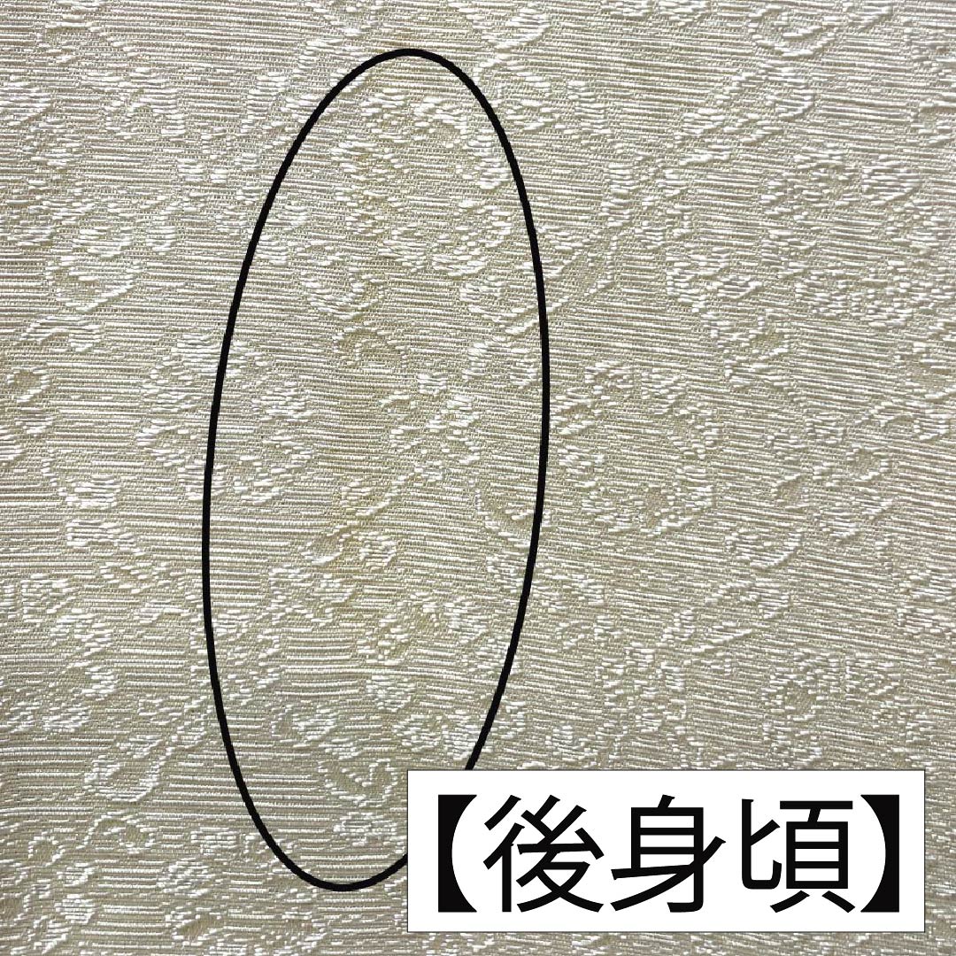 訪問着 正絹 Sランク 袷 身丈158cm 裄丈66cm 生成り色(きなりいろ) 付下げ 京友禅 雪輪 白系 1112006782311