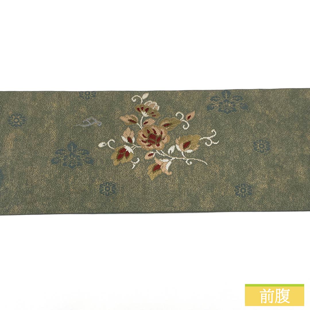 名古屋帯 正絹 Aランク 抽象模様 西陣織 帯丈357cm ポイント柄 セミフォーマル グラデーション系 1124010383399 名古屋仕立て