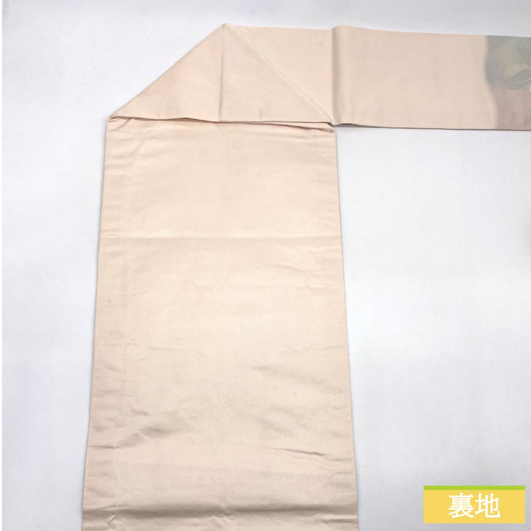 名古屋帯 正絹 Aランク ハナミズキ ふくれ織 帯丈352cm ポイント柄 カジュアル グラデーション系 1124010113399 名古屋仕立て