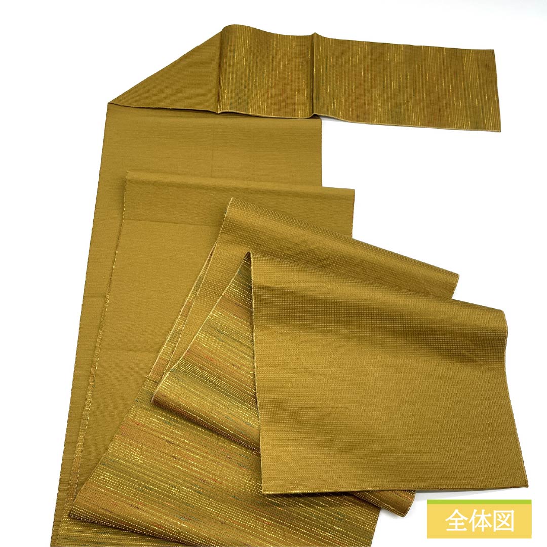 名古屋帯 正絹 Aランク 抽象模様 帯丈358cm 六通 カジュアル グラデーション系 1124010063399 松葉仕立て