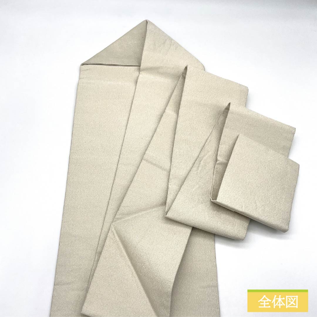 名古屋帯 正絹 Aランク 貝桶 綴れ織 刺繍 帯丈371cm ポイント柄 セミフォーマル 銀系 1124010293322 名古屋仕立て