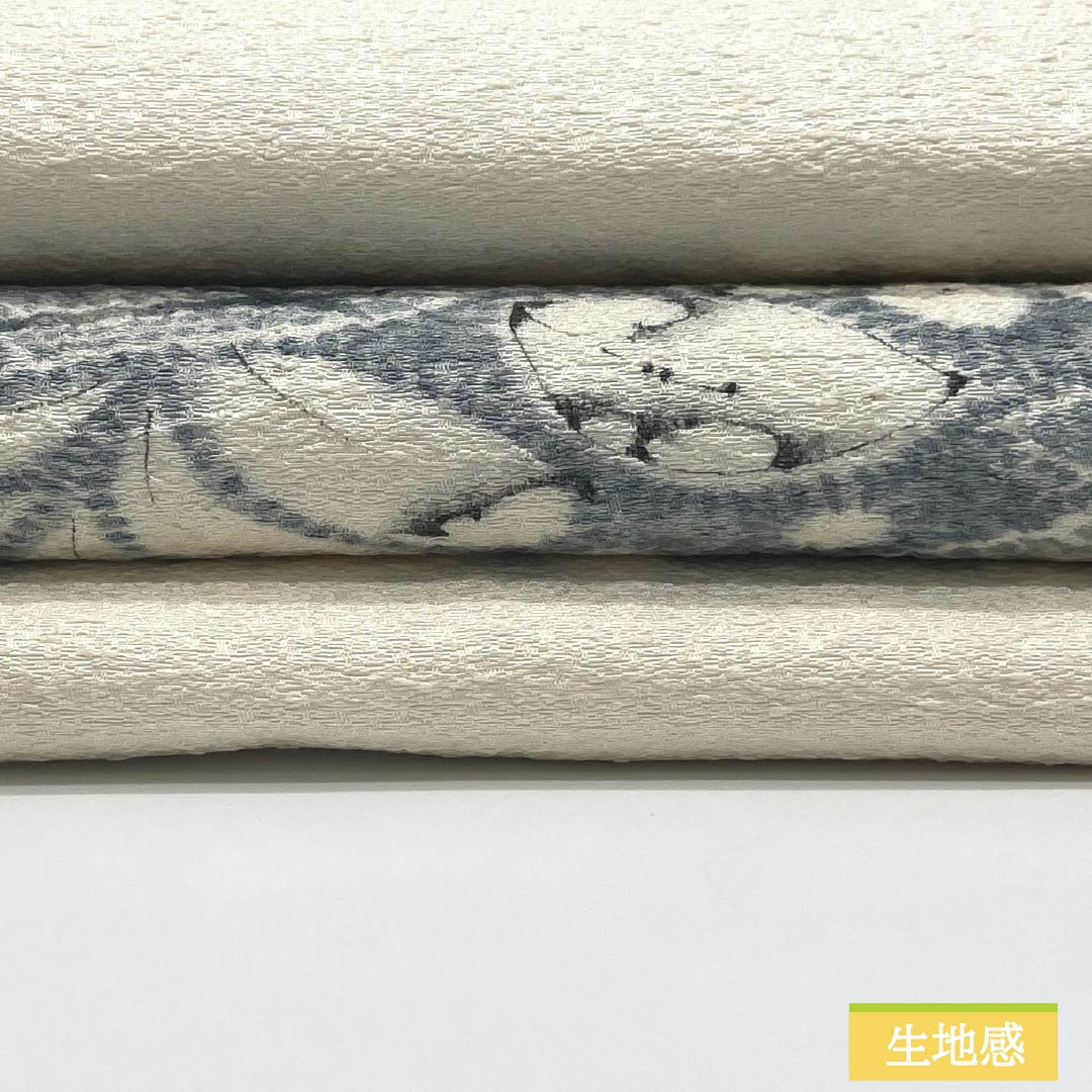 名古屋帯 正絹 Aランク 辻ヶ花 染め帯 作家物 帯丈388cm ポイント柄 カジュアル クリーム系 1124010353415 名古屋仕立て
